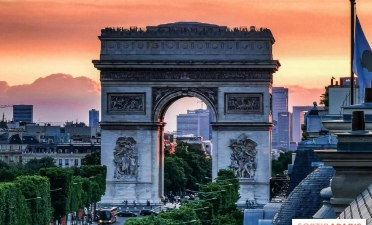 Suite Junior Avec Balcon Et Vue Sur Arc De Triomphe Paris Exterior foto